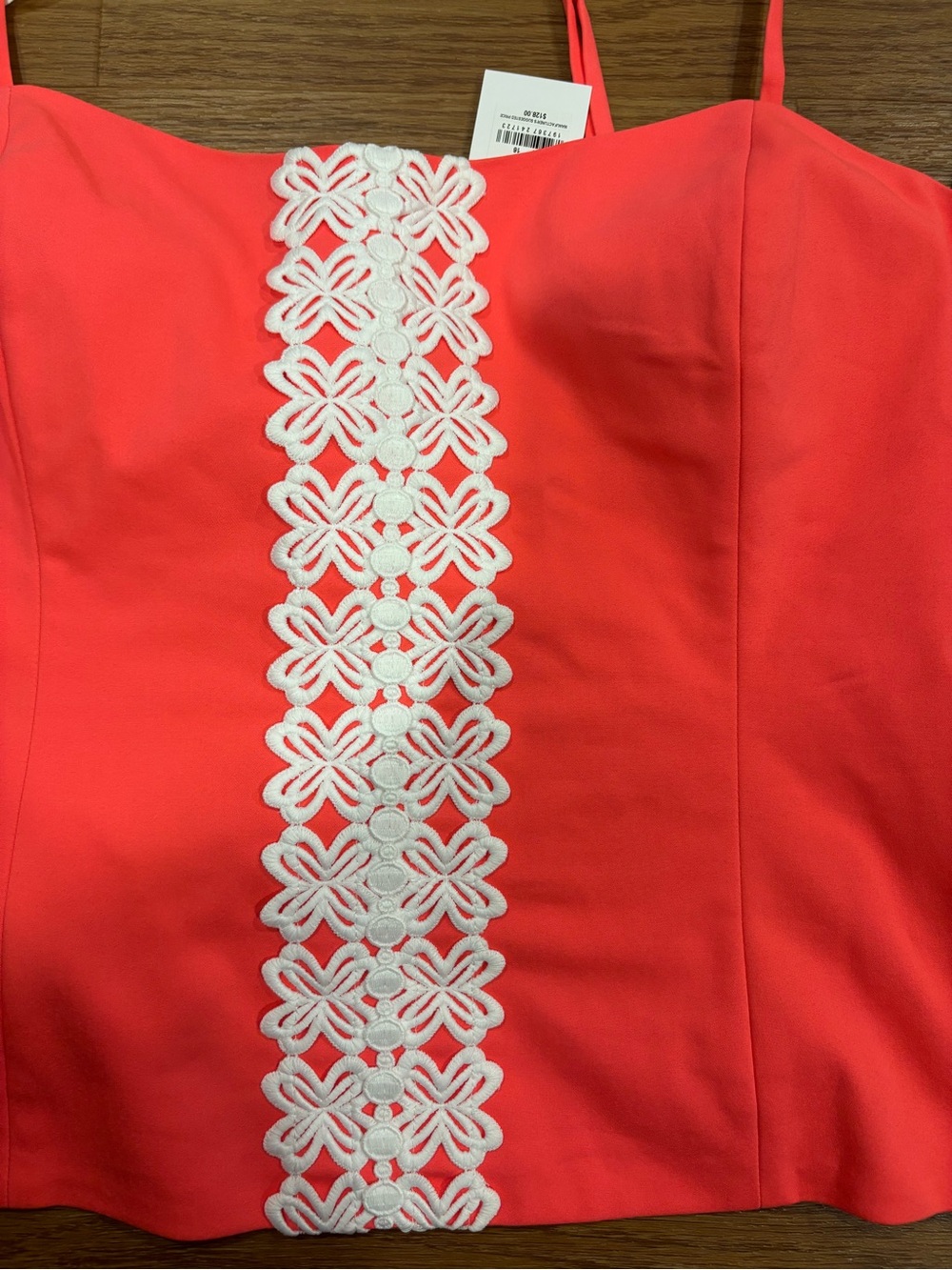 Lilly Pulitzer Cane Coral Front Tie Top